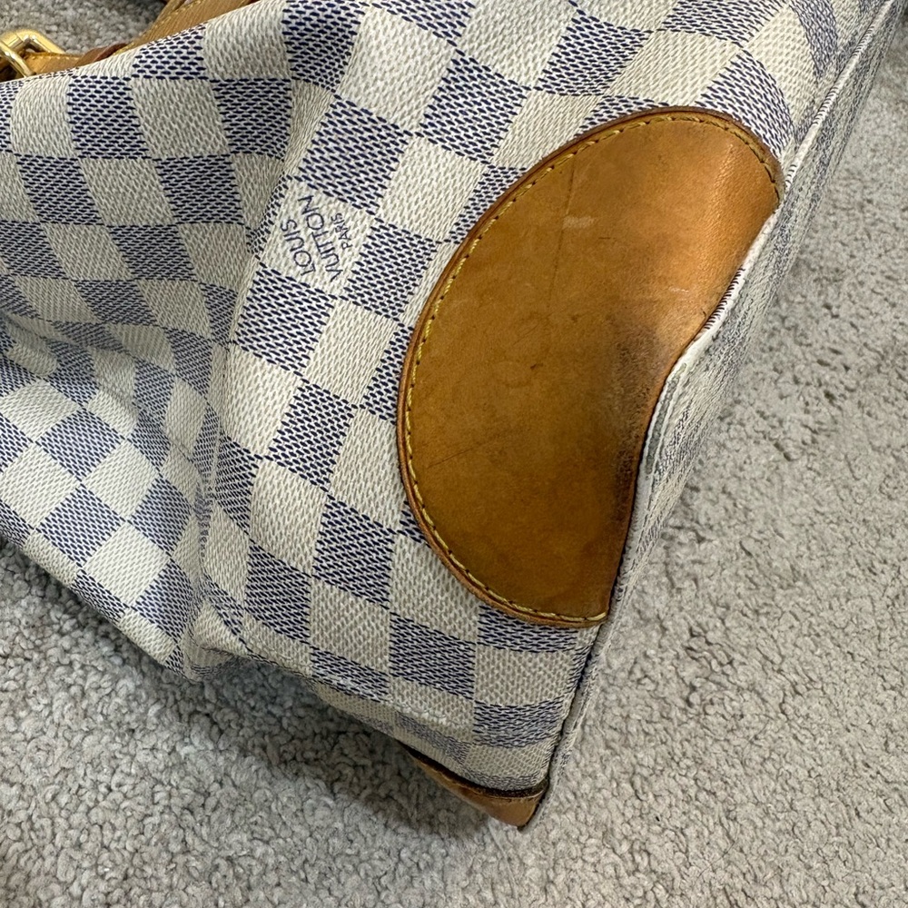 Louis Vuitton Hampstead MM tote bag in Damier Azur - AUTHENTIC - Picture 8 of 15